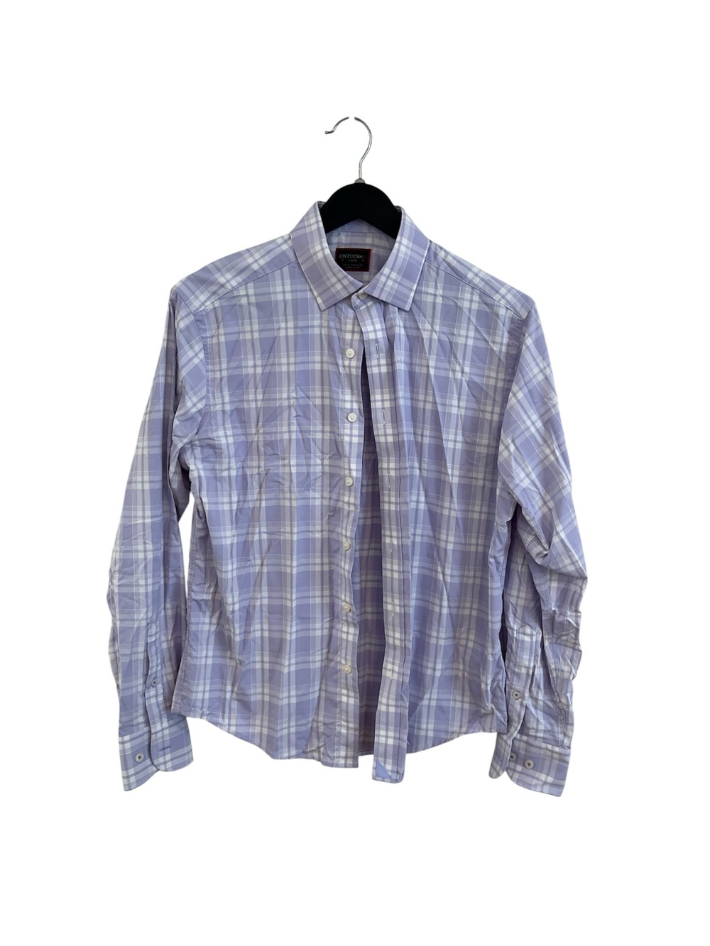 UNTUCKit Lavender Plaid Button-Down Shirt